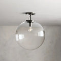 Wescott Globe Flush Mount Bronze Clear